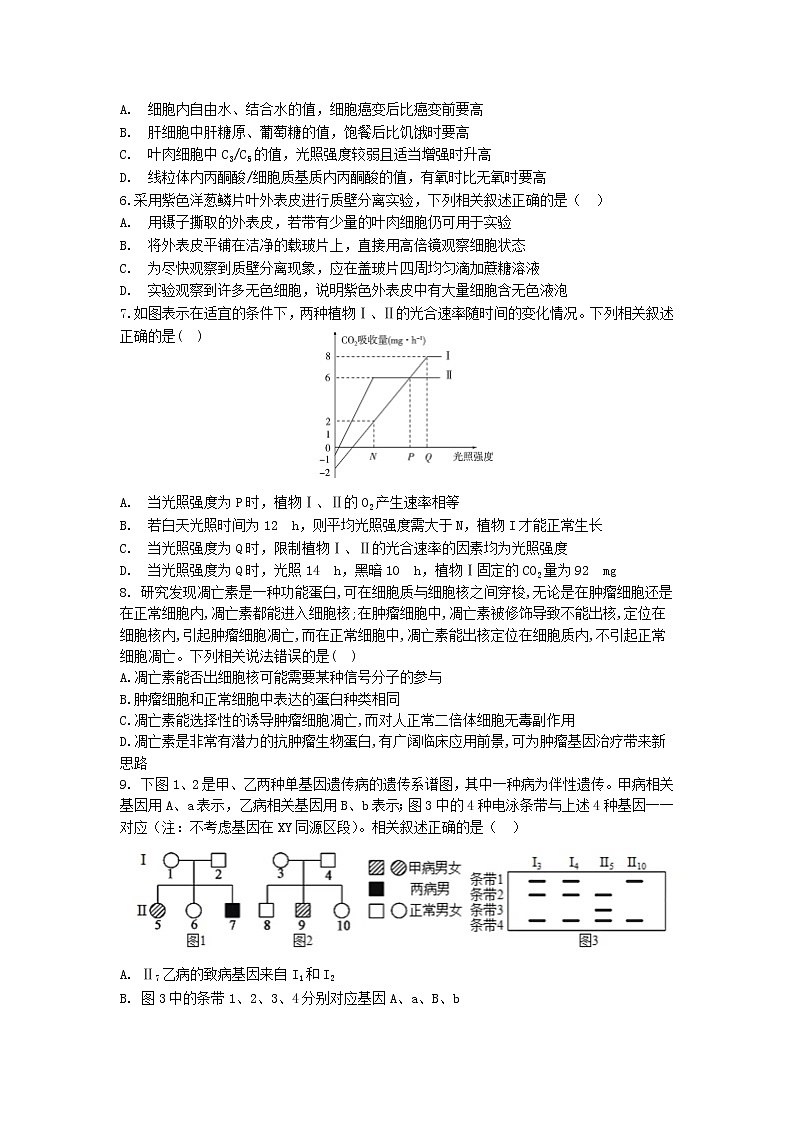 苏州市吴江区2023届高三生物上学期10月月考试卷（Word版附答案）02