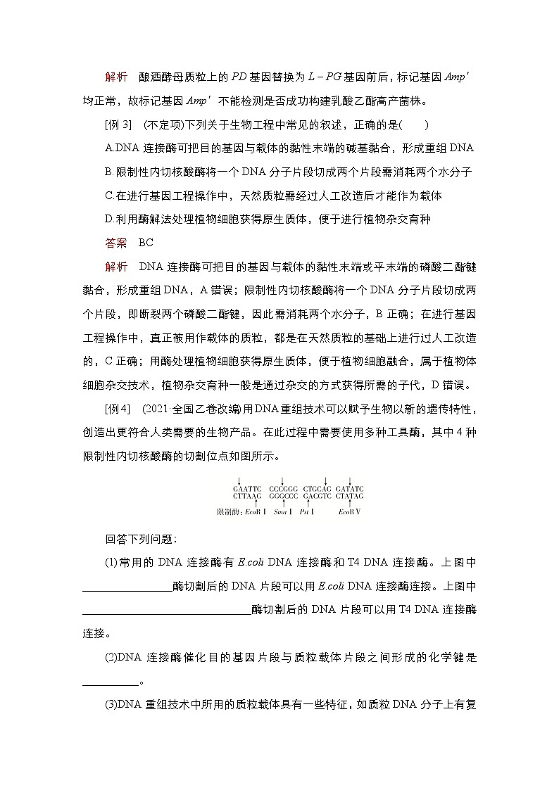 2023届高考生物二轮复习基因工程学案 （不定项）第3页
