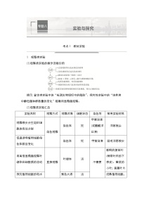 2023届高考生物二轮复习教材实验学案 （不定项）