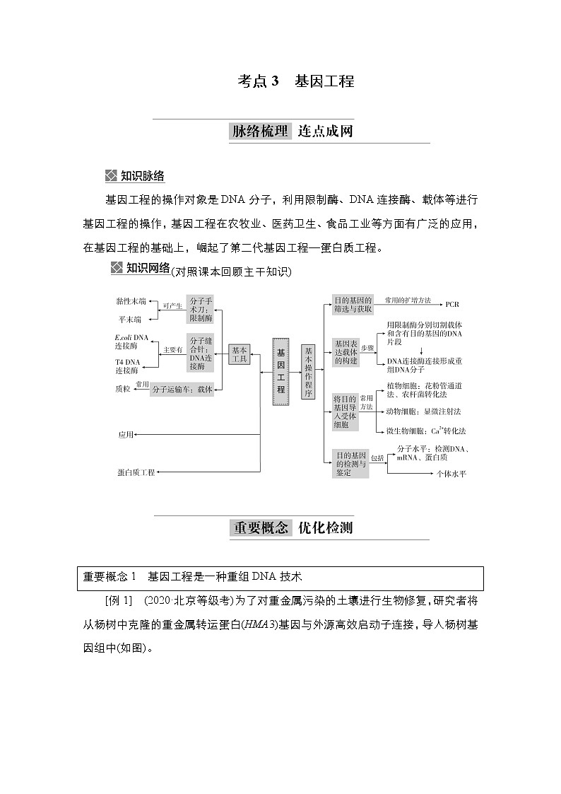 2023届高考生物二轮复习基因工程学案（多项选择版）第1页