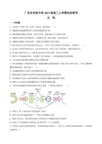 2022-2023学年广东省实验中学等四校高三上学期期中联考 生物（PDF版）