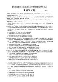 2022-2023学年山东省日照市高三上学期校际期中联考生物试题