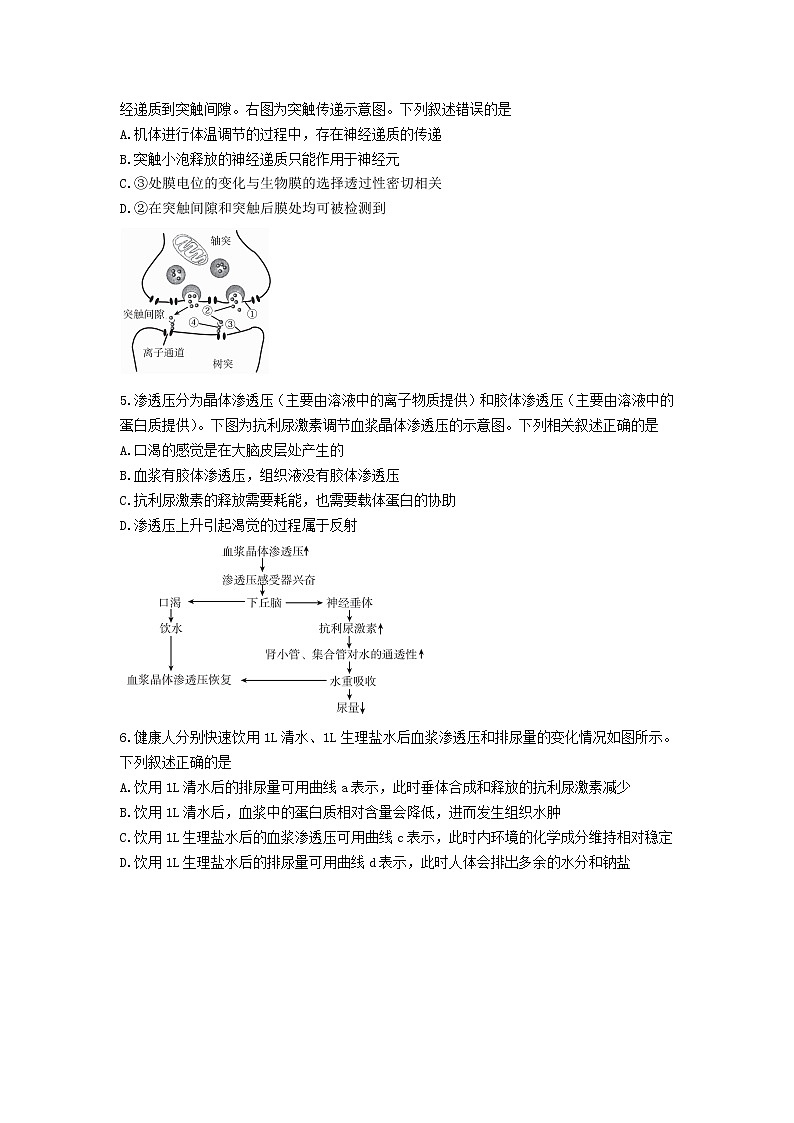 2021-2022学年山西省长治市名校高二下学期2月联考生物试题（Word版）02