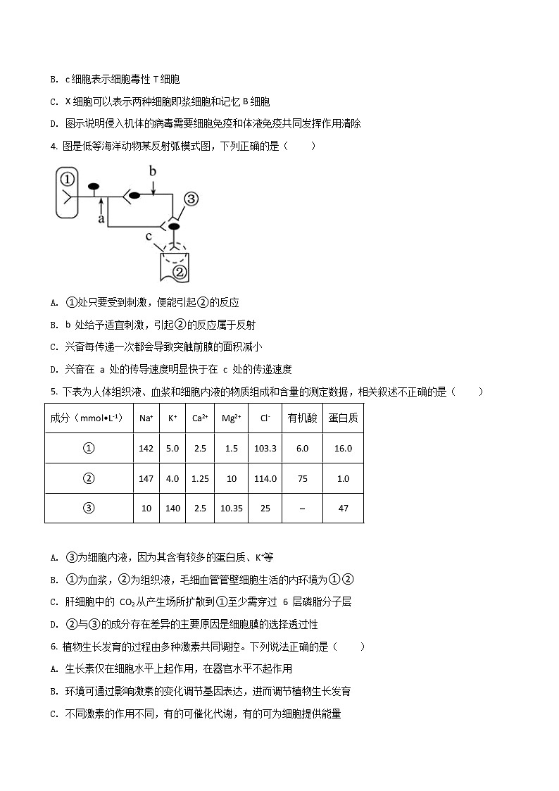 2021-2022学年新疆维吾尔自治区喀什第二中学高二上学期期中质量监测生物试题（Word版）第2页