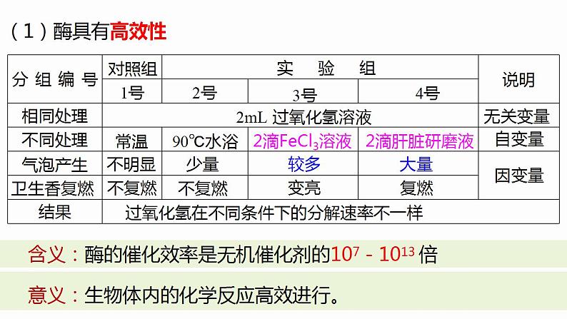 5.1.2降低化学反应活化能的酶（二）课件2022-2023学年高一上学期生物人教版必修105