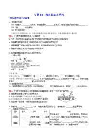 专题03 细胞的基本结构：【二轮复习】备战2023年高考生物必备知识大串讲