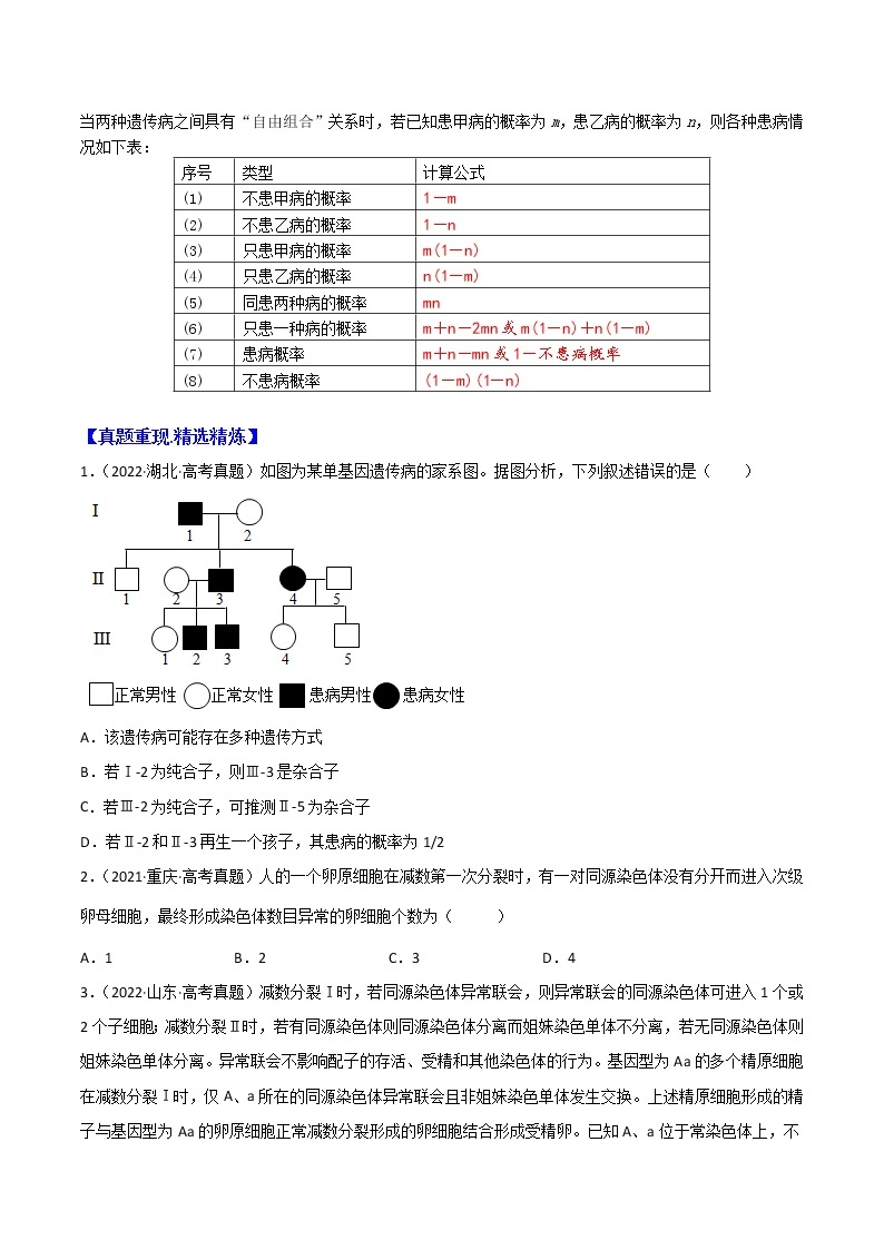 专题08 基因和染色体的关系 ：【二轮复习】备战2023年高考生物必备知识大串讲03