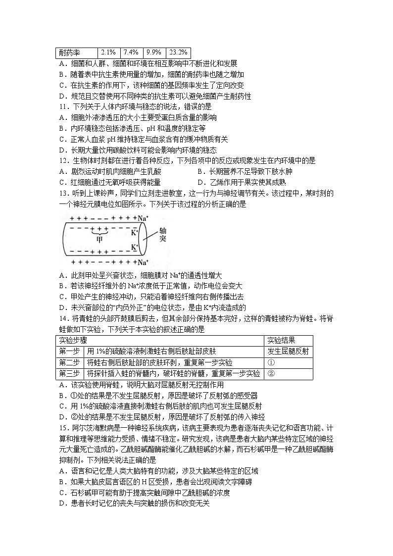 2022-2023学年云南省名校联盟高二上学期12月大联考生物学试题（Word版含解析）03