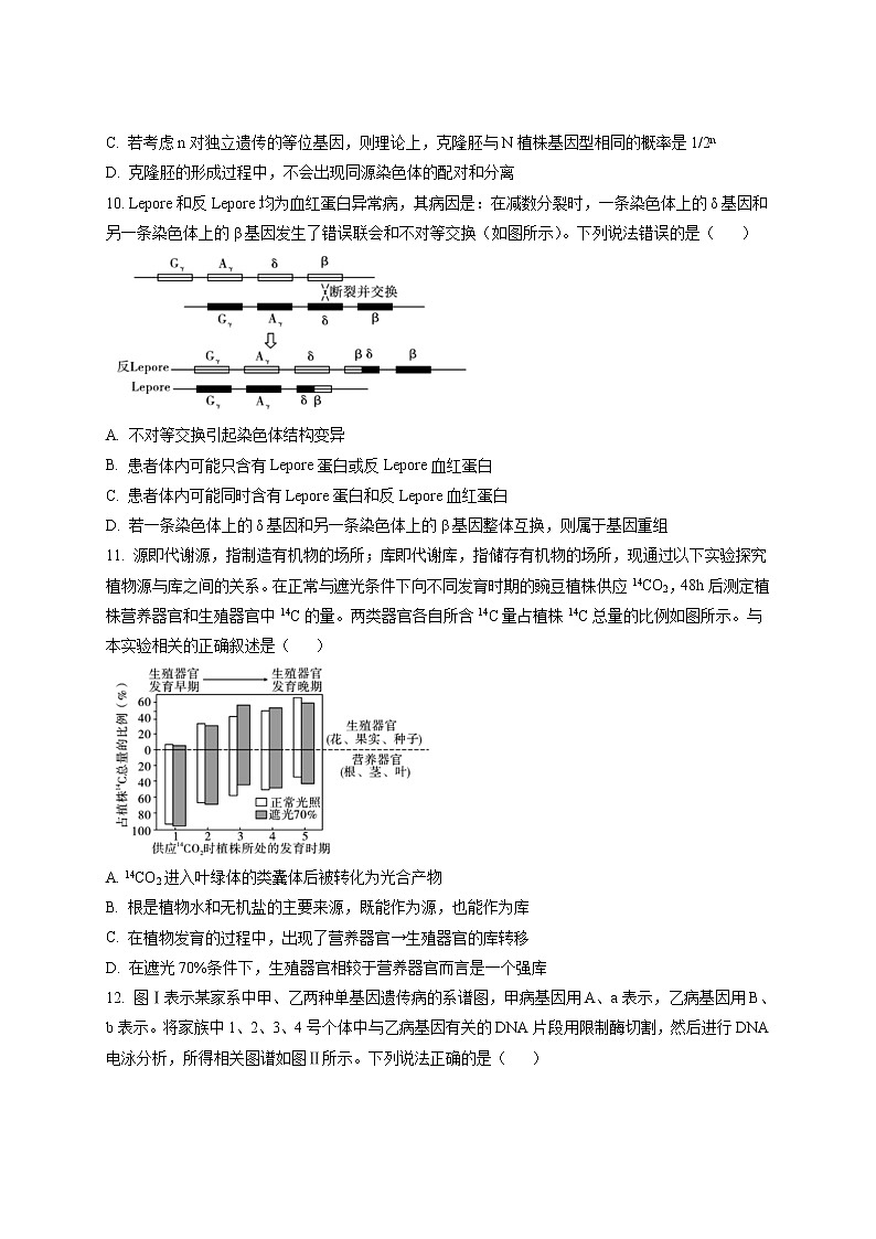 2022-2023学年重庆市巴蜀中学高三上学期高考适应性月考卷（五）生物试题 （解析版）第3页