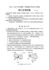 2023山东省某重点校高三上学期期末考试生物PDF版含答案（可编辑）