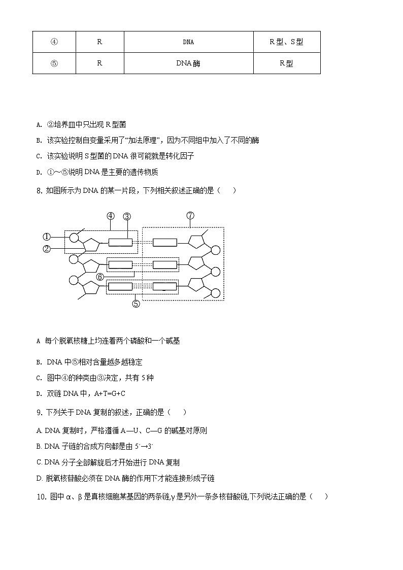 精品解析：辽宁省沈阳市郊联体2019-2020学年高一下学期期末生物试题03