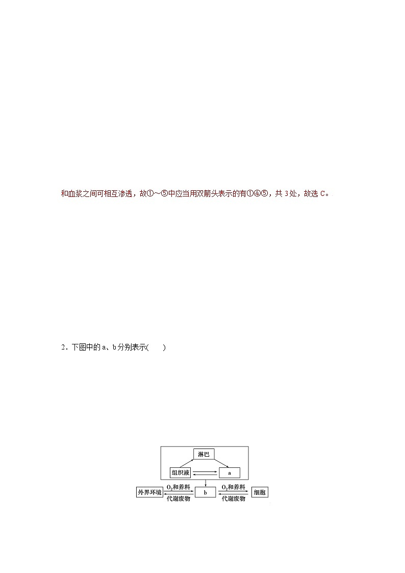 1.1 人体细胞生活在内环境中（二）（精编课件+同步练习）精编高二生物同步备课系列（浙科版2019选择性必修1）03