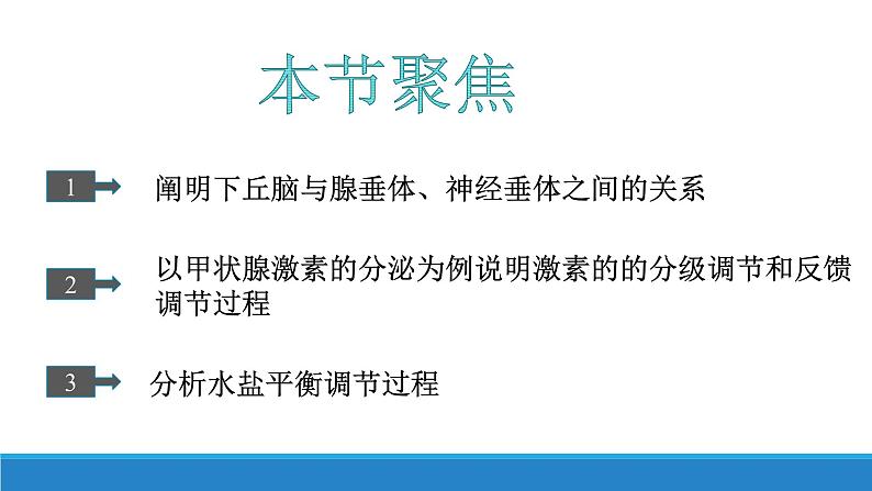 3.2 神经系统通过下丘脑控制内分泌系统（精编课件+同步练习）精编高二生物同步备课系列（浙科版2019选择性必修1）03