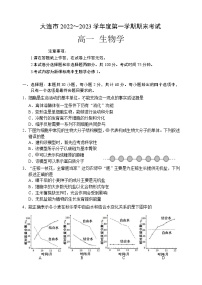 辽宁省大连市2022-2023学年高一生物上学期12月期末考试试卷（Word版附答案）