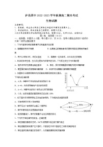 四川省泸县第四中学2022-2023学年高二上学期期末考试生物试卷（Word版附答案）