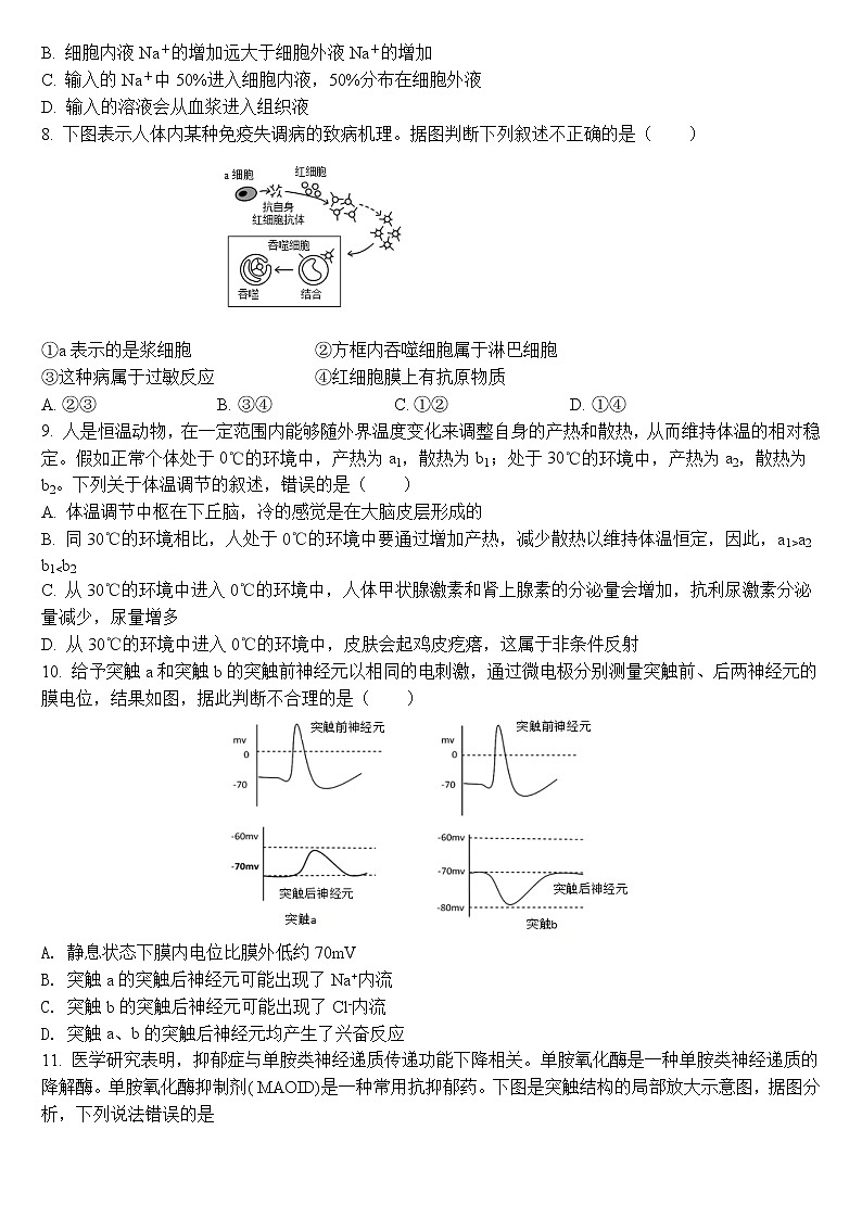 福建省武平县第一中学2022-2023学年高二生物上学期第二次阶段测试试卷（Word版附答案）第2页