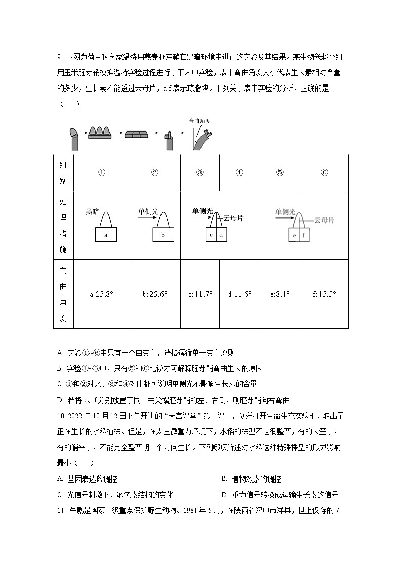 河南省皖豫2022-2023学年高二生物上学期阶段性测试（二）试卷（Word版附答案）03