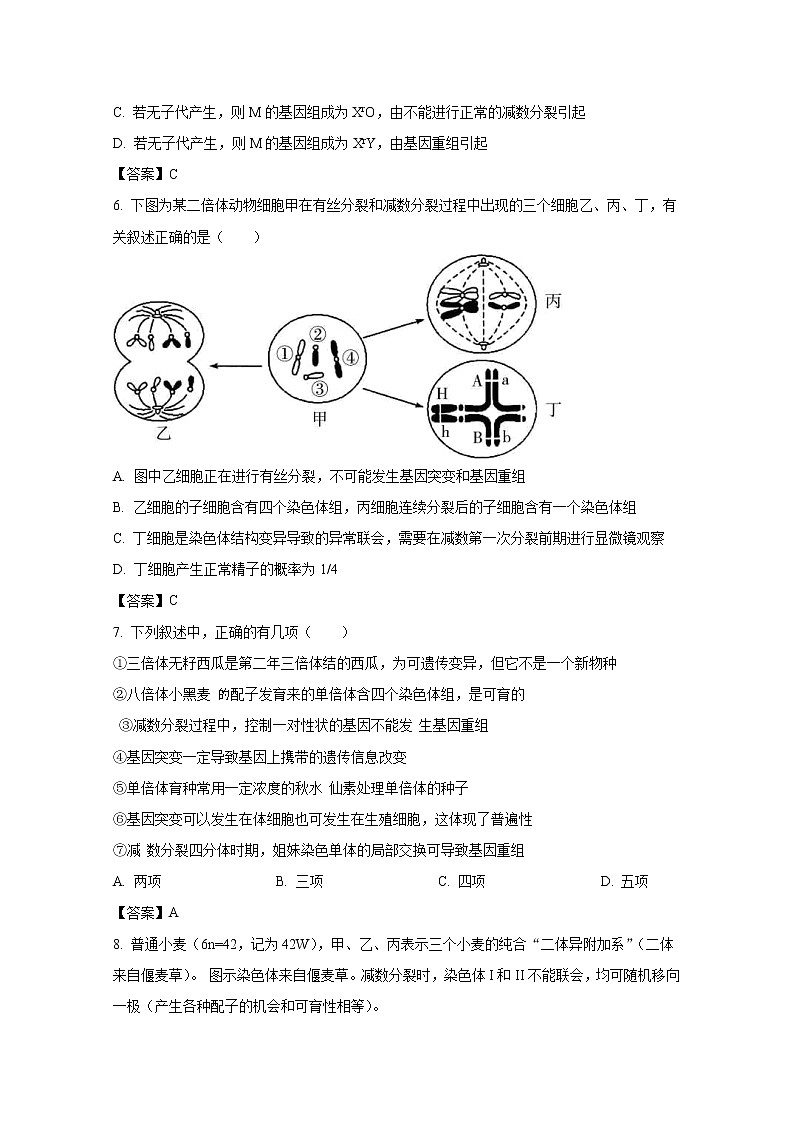 河北省邢台市部分学校2023届高三生物上学期12月月考试卷（Word版附答案）第3页