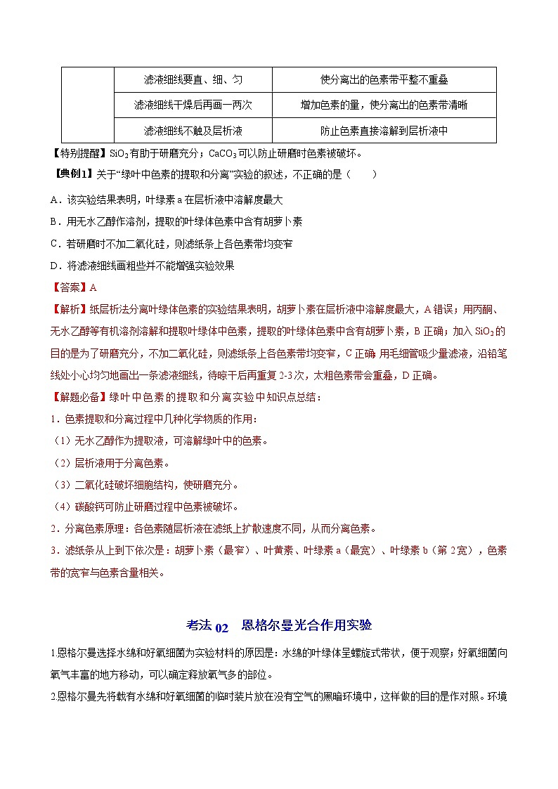 5.4 光合作用和能量转化（第1课时）（学生版）-高一生物同步精品讲义（人教2019必修1）03