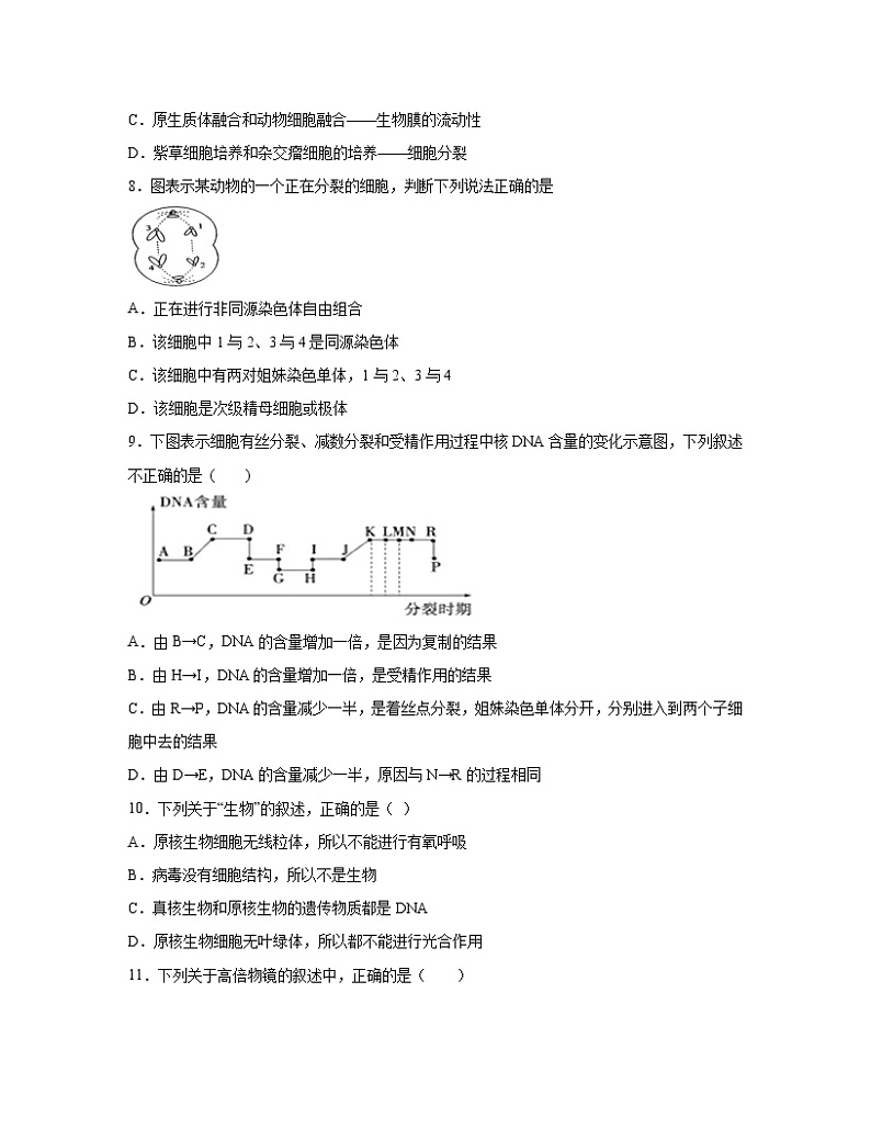 2022-2023学年湖北省武汉市高二下册生物期末模拟试卷（AB卷）含解析第3页