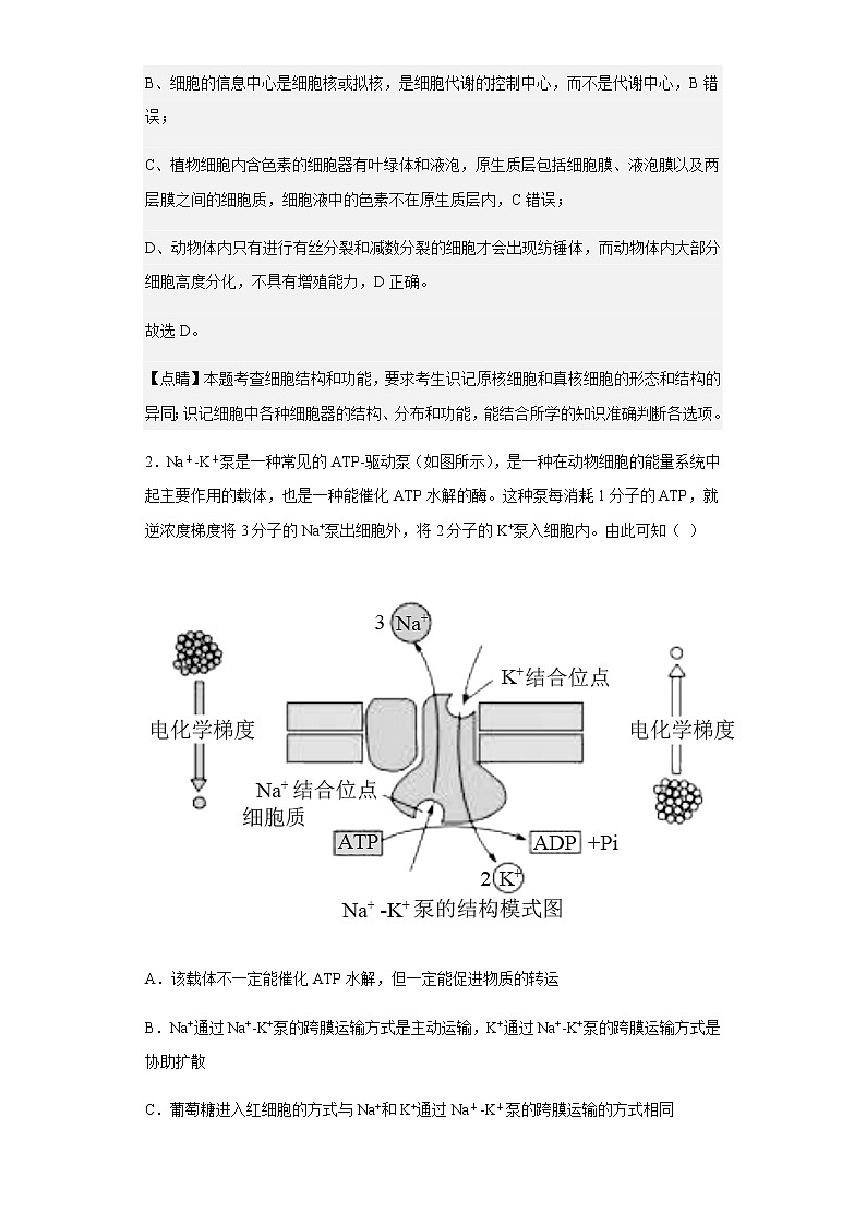 2022-2023学年海南省琼海市嘉积中学高二上学期第二次月考（期中）生物试题含解析第2页