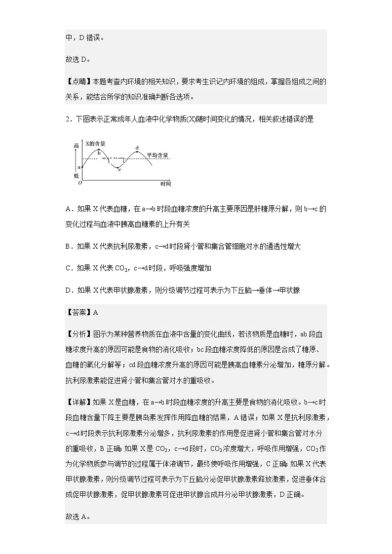 2022-2023学年四川省泸州市泸县五中高二12月月考生物试题含解析02