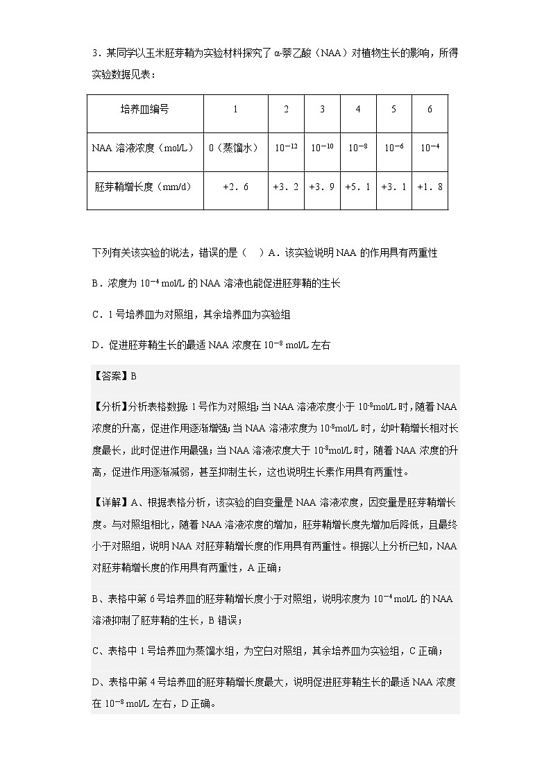 2022-2023学年四川省泸州市泸县五中高二12月月考生物试题含解析03