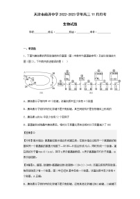 2022-2023学年天津市南开中学高三11月月考生物试题含解析