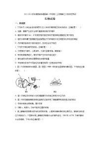 2022-2023学年湖南省临澧县第一中学高二上学期第三次阶段性考试生物试题 （Word版）