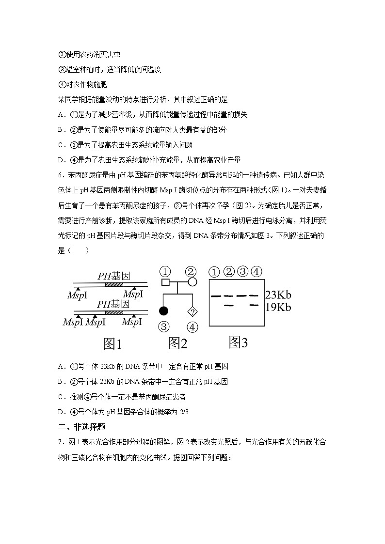 2023届四川省成都市七中零诊模拟检测生物试题（解析版）02