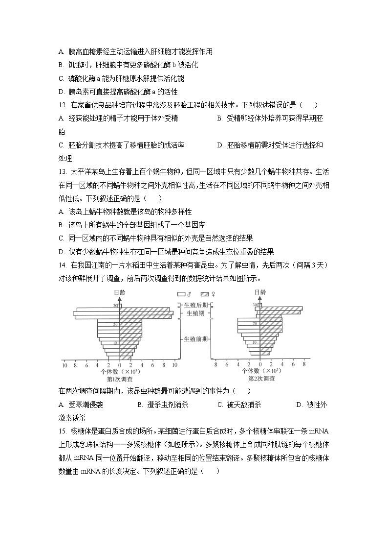 2023年1月浙江省普通高校招生选考科目考试 生物（解析版）03