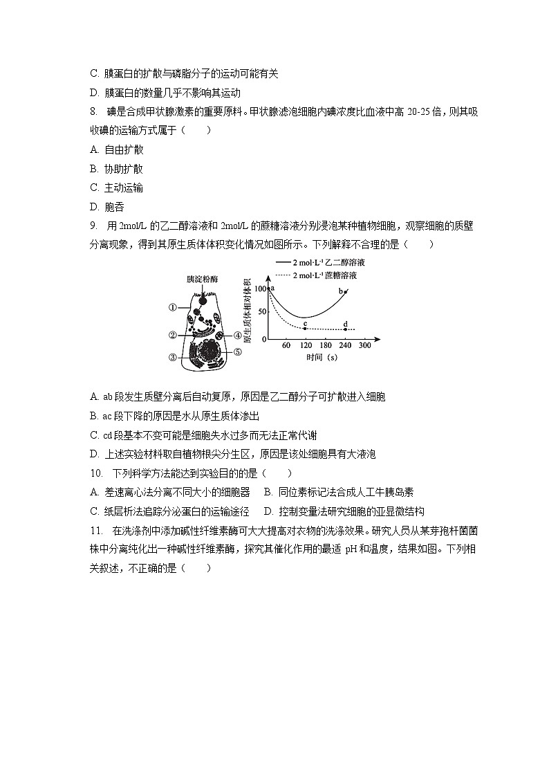 2022-2023学年北京市海淀区十一实验中学高一（上）期末生物试卷（含答案解析） (1)第2页