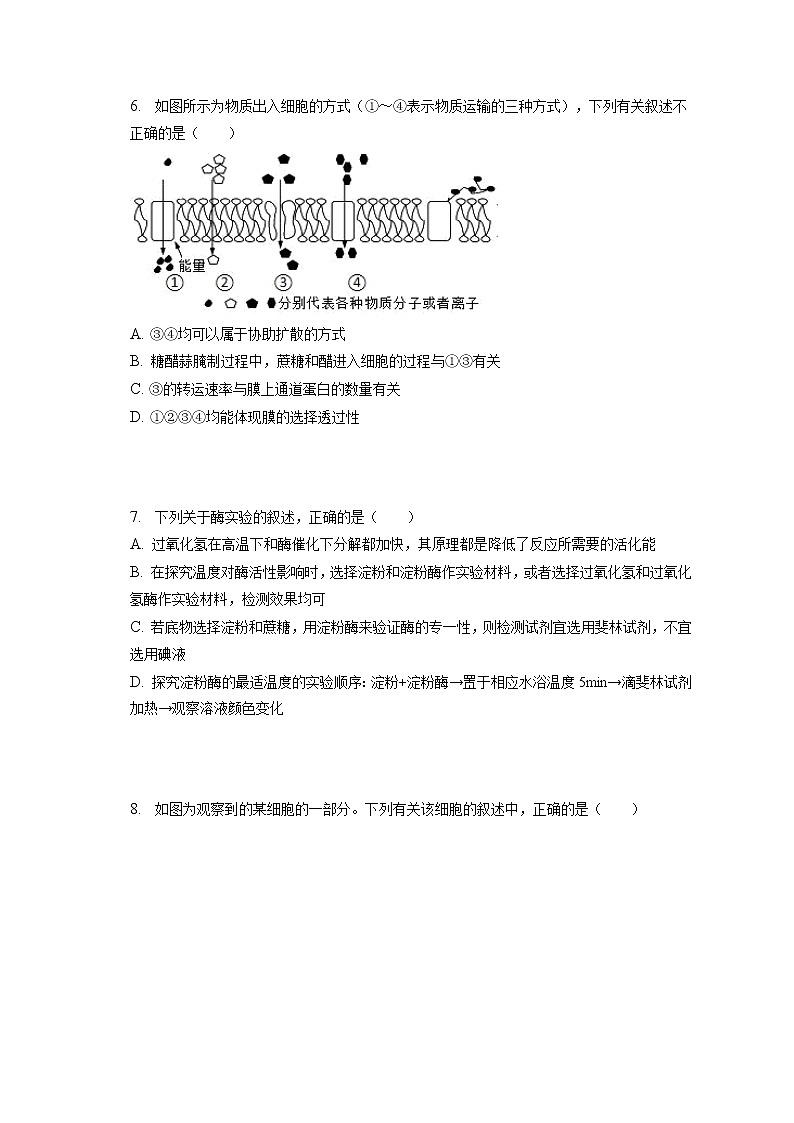 2022-2023学年天津市宁河区芦台一中高一（上）期末生物试卷（含答案解析）02