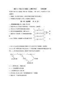 2023重庆市十一中高二上学期期末考试生物试题含答案