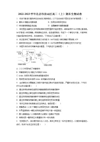 2022-2023学年北京市房山区高二（上）期末生物试卷(含答案解析)