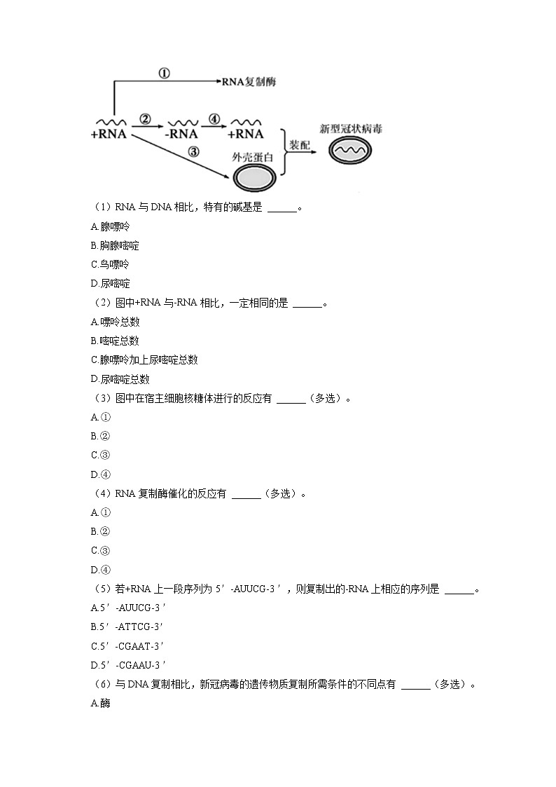 2022-2023学年上海市朱家角中学高二（上）期末生物试卷（线上）(含答案解析)第3页