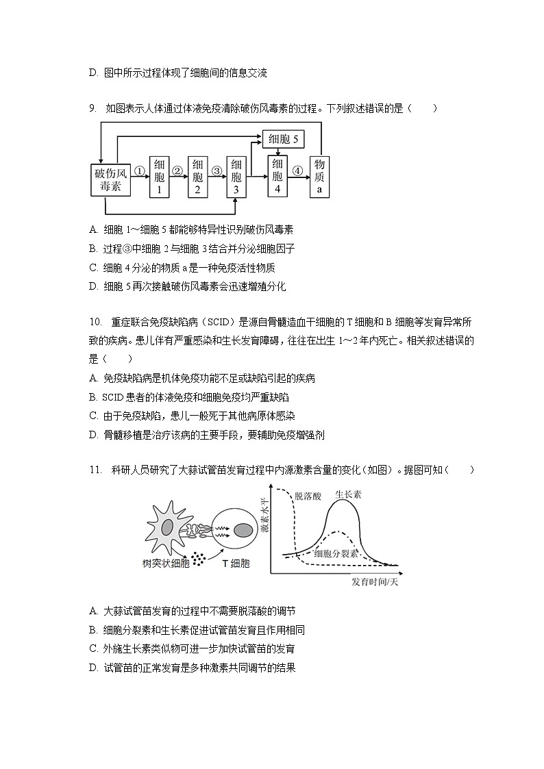 2022-2023学年北京市西城区高二（上）期末生物试卷(含答案解析)第3页