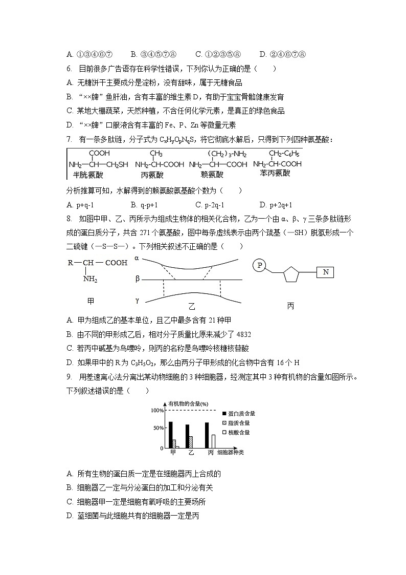 2022-2023学年吉林省通化市梅河口五中高三（上）期末生物试卷（含答案解析）02