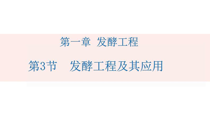 1.3发酵工程及其应用课件2021-2022学年高二下学期生物人教版选择性必修301