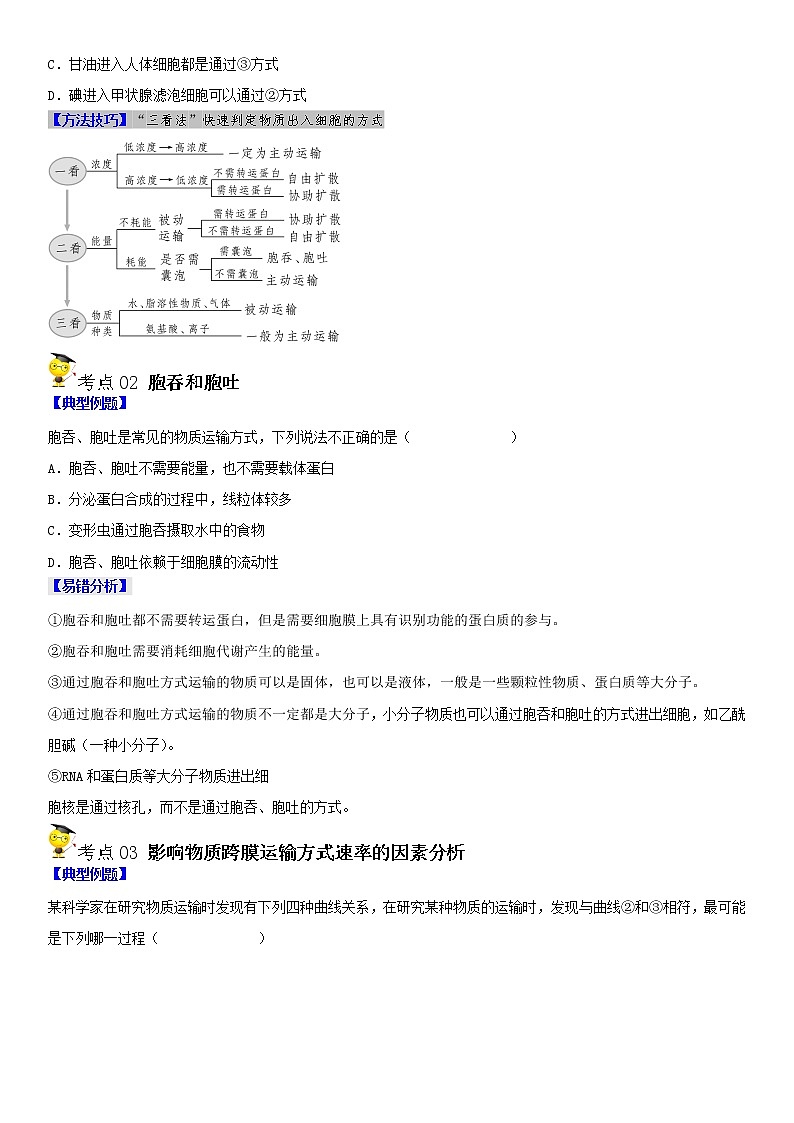 4.2 主动运输与胞吞、胞吐（学生版）第2页