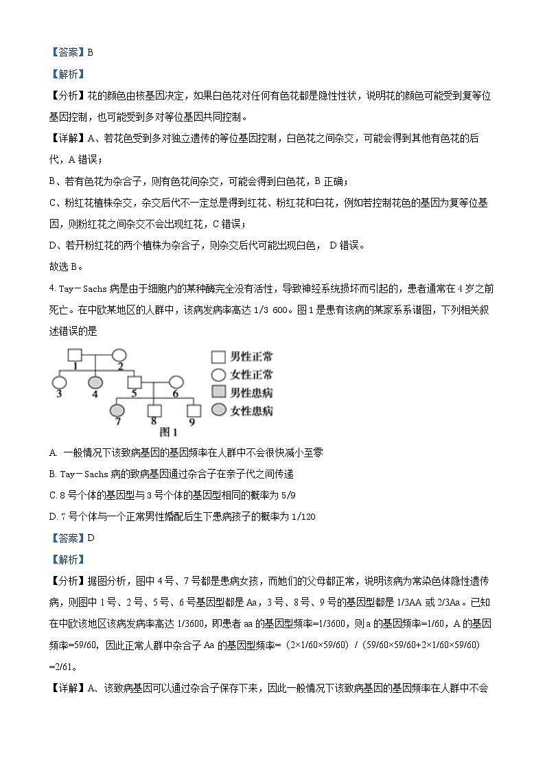 2023常德临澧县一高二下学期入学考试生物试题含解析03