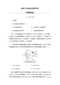 人教版 (2019)选择性必修3第2节 基因工程的基本操作程序一课一练