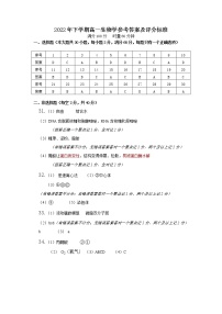 2023长沙雨花区高一上学期期末考试生物PDF版含答案