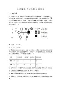 高中人教版 (2019)第3节 伴性遗传习题