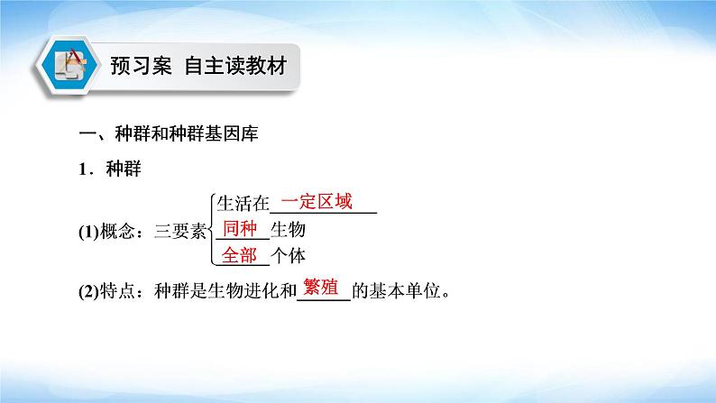 人教版高中生物必修二种群基因组成的变化与物种的形成课件第4页