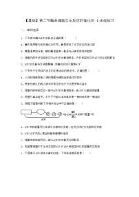 高中沪科版 (2019)第二节 酶是细胞生化反应的催化剂同步测试题