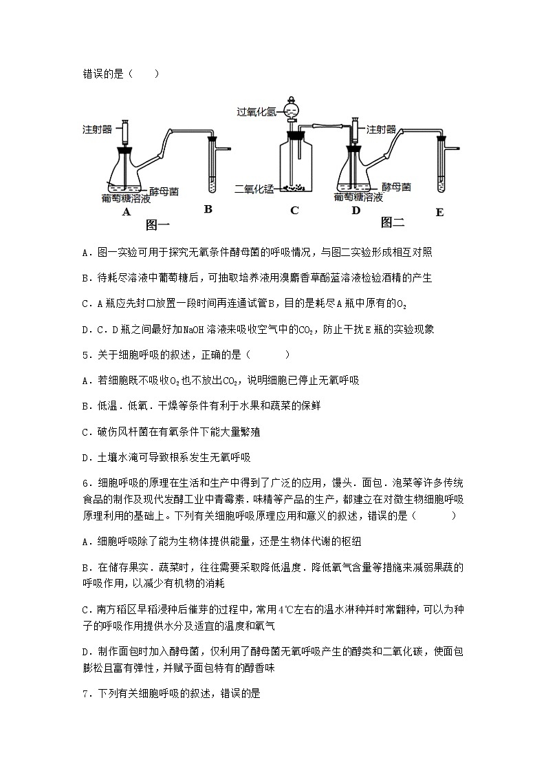 沪教版高中生物必修1第三节ATP是驱动细胞生命活动的直接能源物质作业含答案1第2页
