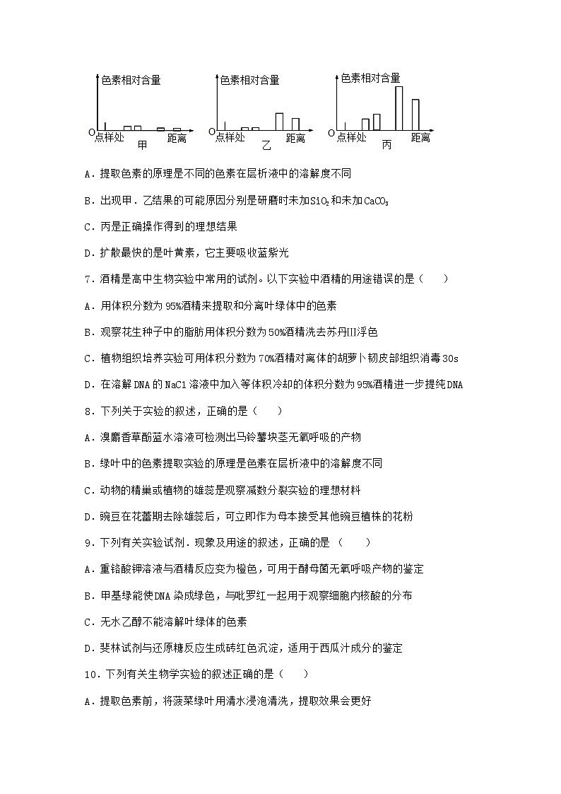 沪教版高中生物必修1第五节细胞能量的供应和利用作业含答案103