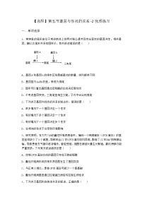 高中生物沪科版 (2019)必修2《遗传与进化》第五节 基因与性状的关系一课一练