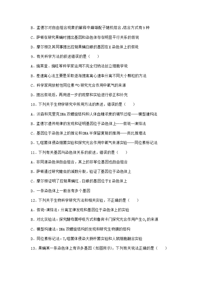 沪教版高中生物必修2第六节性染色体上的基因传递与性别相关联课时作业含答案103
